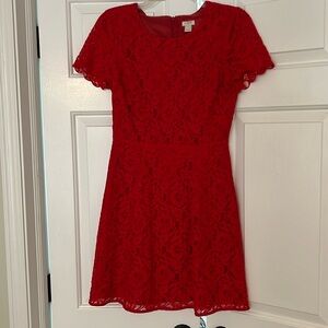 Red Jcrew Factory Dress